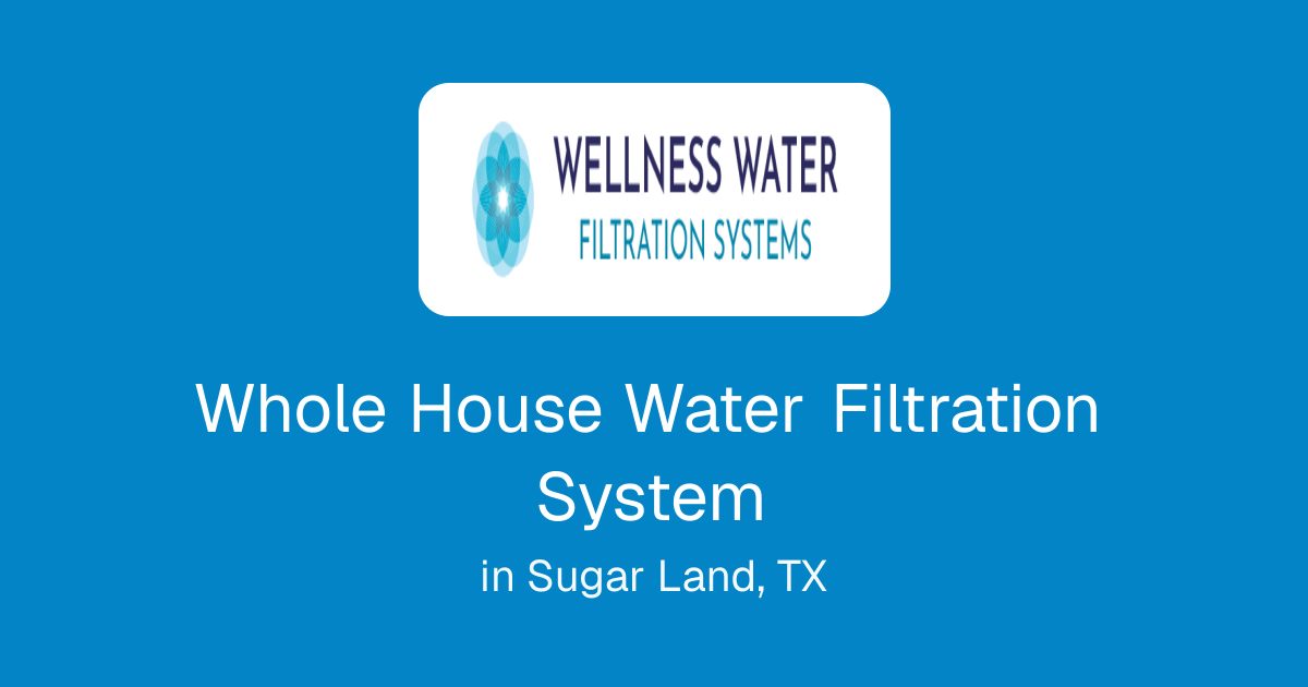 Whole House Water Filtration System in Sugar Land, TX